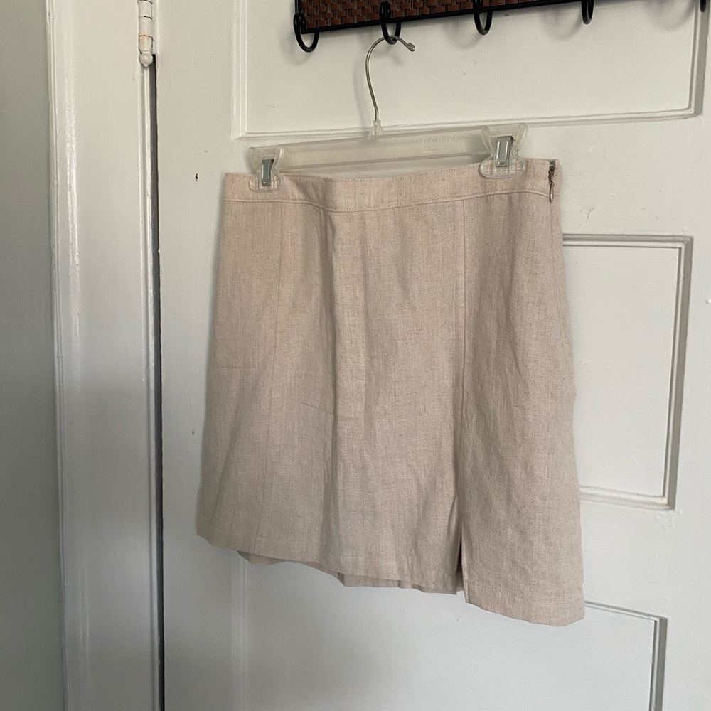 NWT Abercrombie Cream Linen Skirt